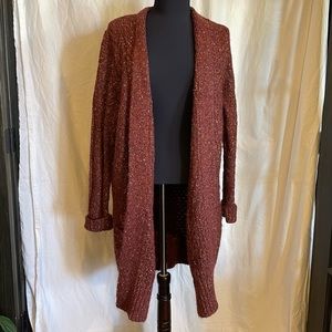 Natural Reflections multi color knit long cardigan